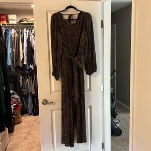 Black / gold sparkly jumpsuit